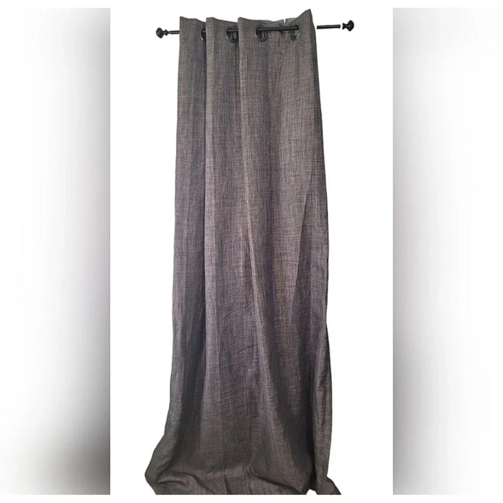 Gray Light Filtering Curtain Panel